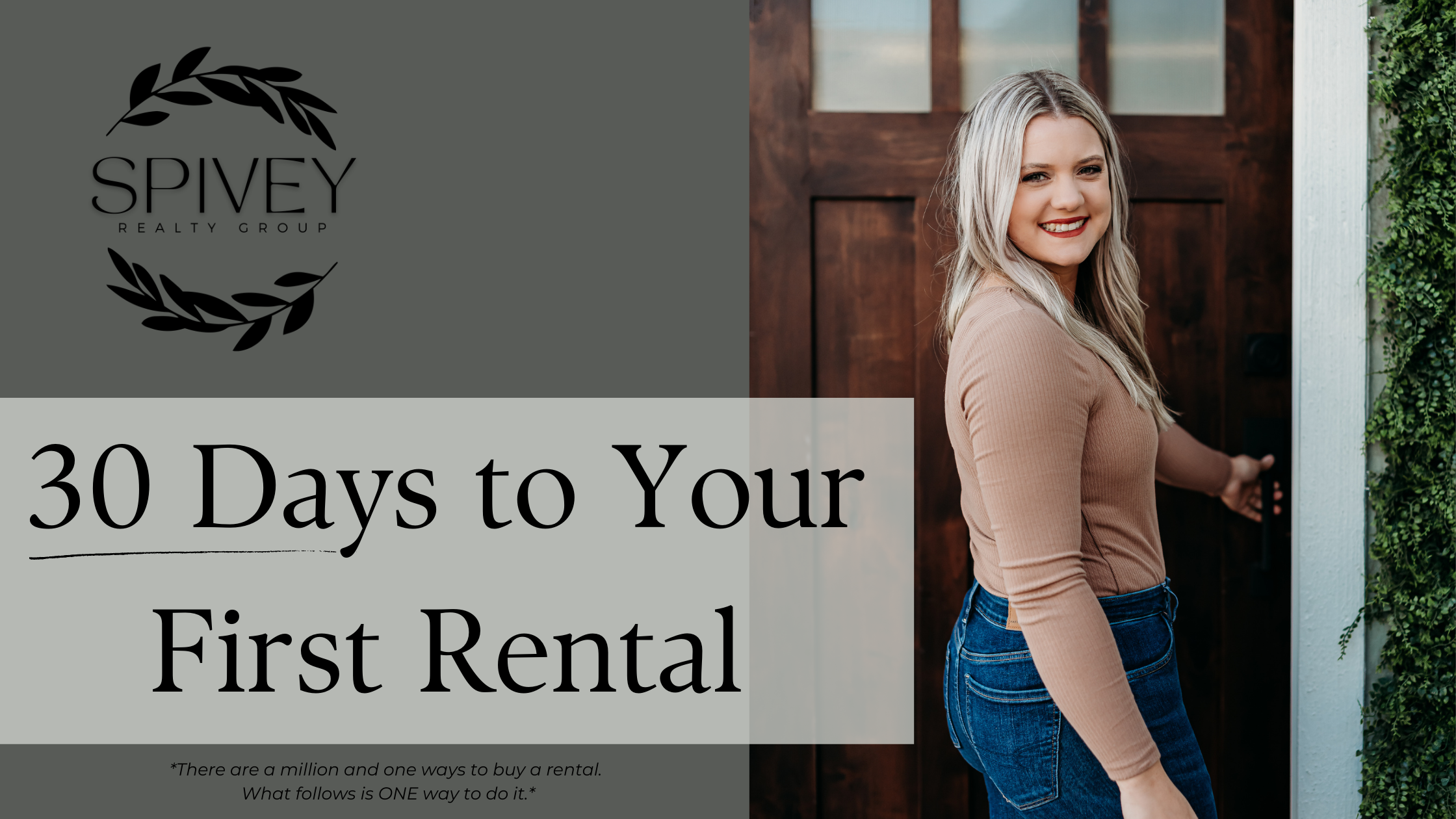 30 Days to your first rental